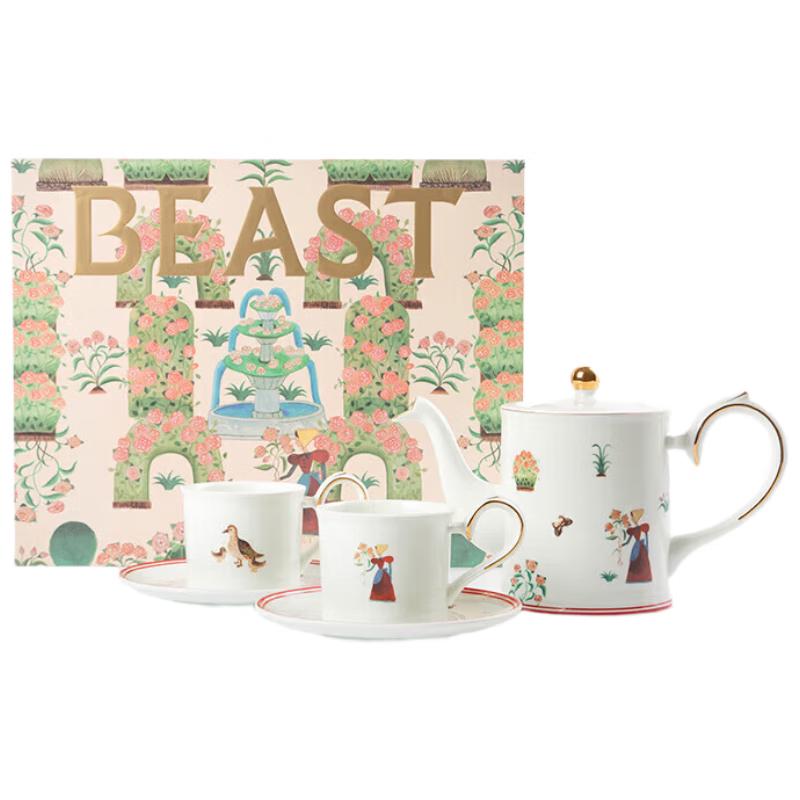 THE BEAST Фарфоровый чайный сервиз «Тысячелистник и Роза»
