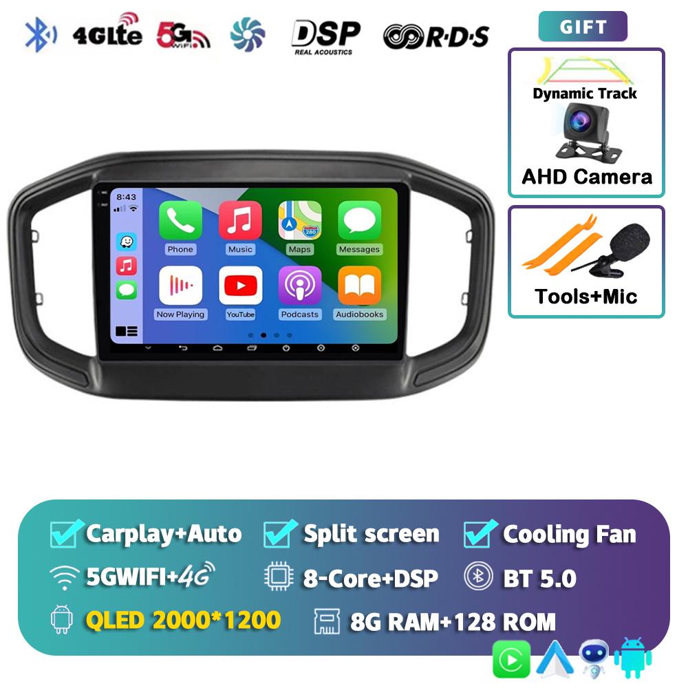 Android 14 Carplay Car Radio For Fiat Strada 2020 - 2021 Multimedia Video Player Navigation GPS Stereo 2Din DVD 360 Camera DSP