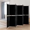 Vidaxl 6-Panel Room Divider, Black, 300X200 Cm, Fabric