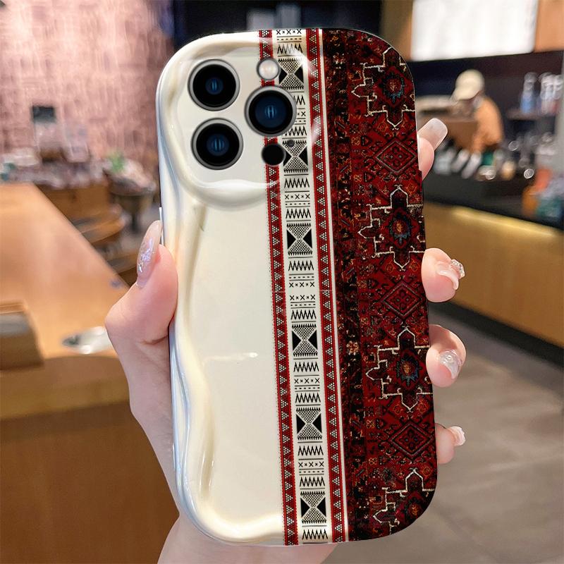 Vine Floral Elegant Botanical Decor Wave Case for iPhone 17 Air 16 E 15 14 Plus 13 12 Mini 11 Pro Max Shockproof Covers Funda