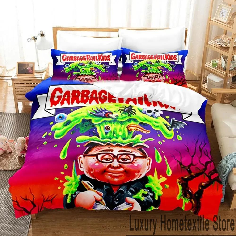 3D Tisk Povlečení Garbage Pail Kids Chlapci Dívky Velikost Twin Queen King Přikrývka Polštářový povlak Postel chlapci Dospělý