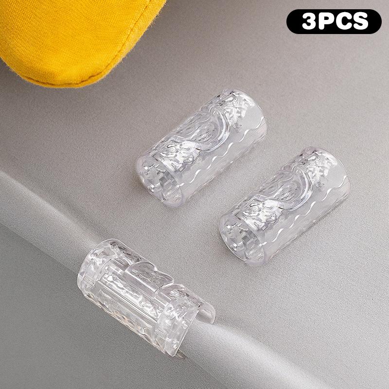 3/6PCS Needle-free Reusable Bed Sheet Grippers Invisible Non-Slip Fasteners Blanket Mattresses Clips Clothes Snack Photo Clips