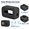 1pcs Black Windshield Cover Slip On Recording Wind Cap for GoPro 13/12/11/10/9/8/7/6/5 Vlogging