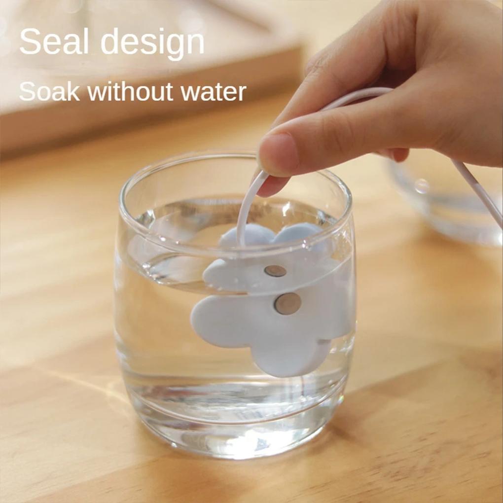 Petal USB Air Humidifier Misting Maker Mini Mute Flower Design Diffusers Home Plants for Business Travel Bedroom