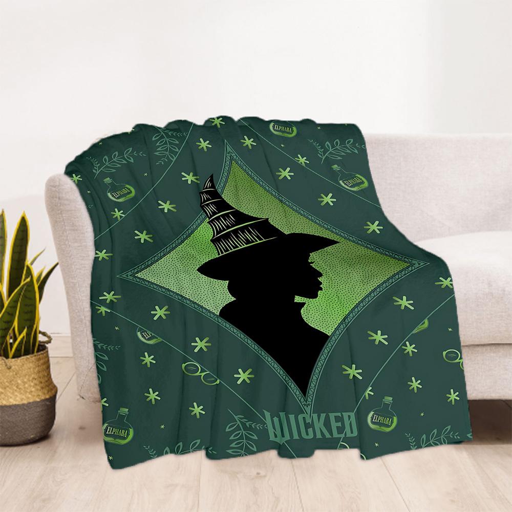 1pc Wicked Outdoor Blanket Lightweight Flannel, Soft & Warm, All-Season Use for Sofa, Outdoor, Camping, Living Room, Office120