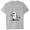 Unisexs Womens TeaRex Dinosaur Printed TShirt Soft Breathable Round Neck Short Sleeve Tee Unisex Fun Quirky Style