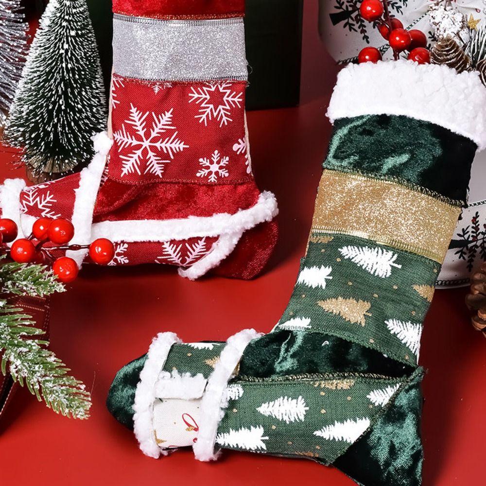 9Metres/roll Christmas Tree DIY Wreath Bows Ribbons Cartoon Gift Packing Ribbons  New Year