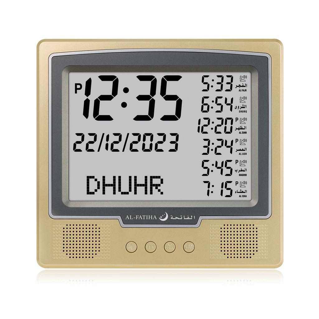 Digital Islamic Muslim Table Wall Clock Mosque Prayer Alarm Calendar Ramadan Gift Athan Clock Azan Prayer