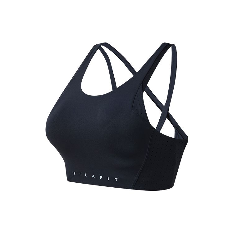 

FILA Solid Color Fitness Knitted Yoga Sports Bra Women underwear Royal-Blue A11W241111F-NV S