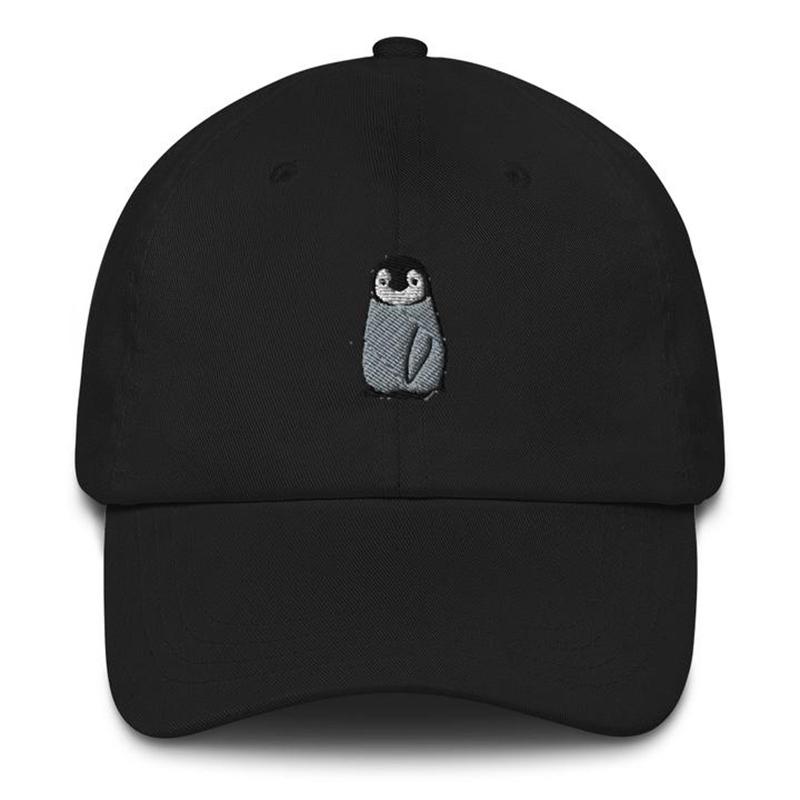Cartoons Penguin Embroidery Shade Baseball Cap Hip Hop Unisex Adjustable Spring Autumn Solid Color Dad Hat Peaked Cap