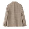 European and American style French women's clothing fashion versatile temperament plaid straight-cut blazer + pants