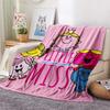 Mr. Men and Little Miss2 Flannel Blanket, High quality Comfortable for All Seasons, Home Decor, Warmth and Comfort