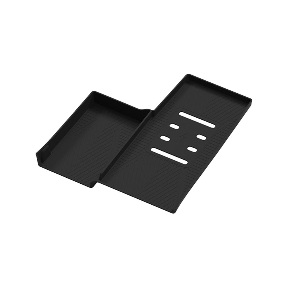 Cup Holder Silicone Anti-Slip Mat For KIA Sorento 2021-2025 Wireless Charging Pad Armrest Storage Tray Car Interior Accessories