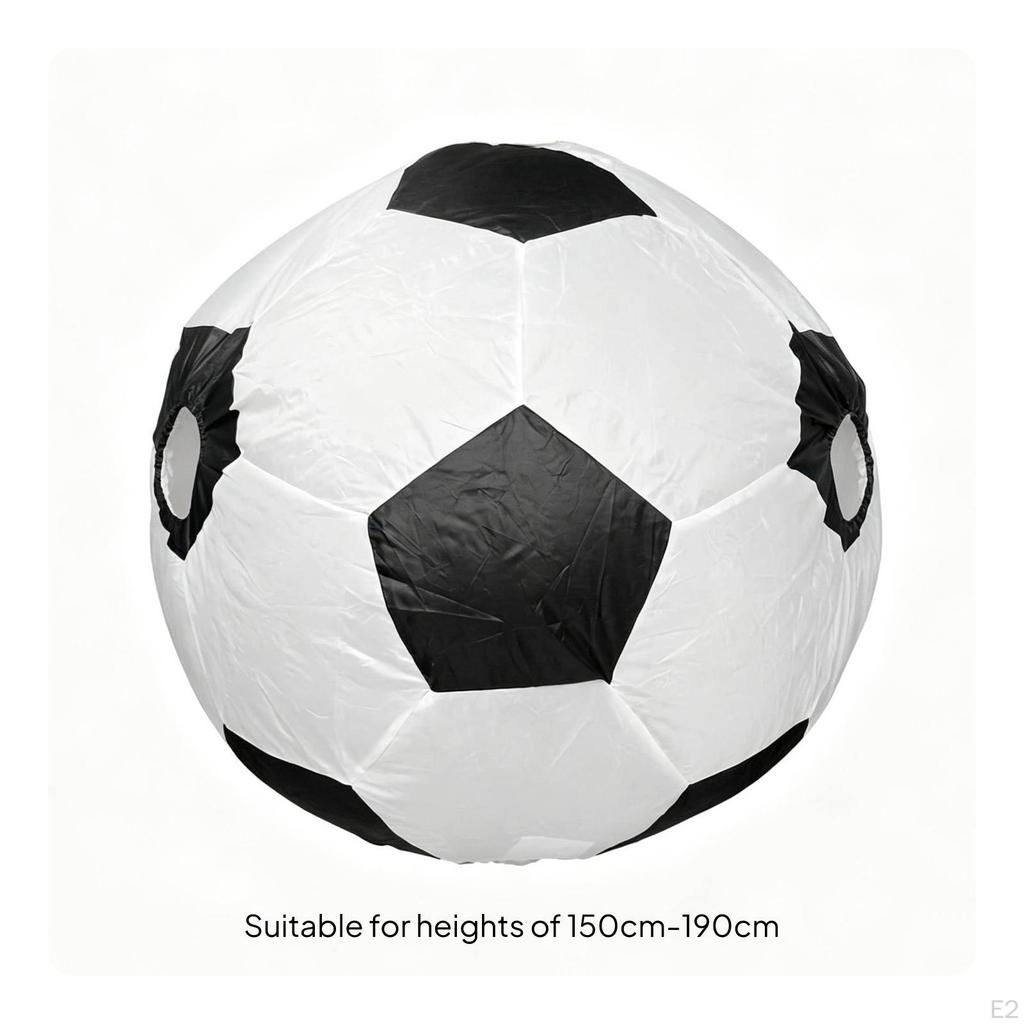 Soccer Ball Costume Inflatable Hilarious Suit for Adults, Halloween,
