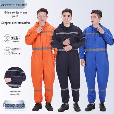 Pánská prachotěsná mechanická kombinéza - Prodyšná, reflexní, odolná proti nečistotám, jednodílný pracovní oblek pro autoopravny a akvakulturu.