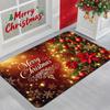 Glittering Beautiful Christmas Tree Floor Mat Entrance Welcome Doormat Bedside Balcony Hallway Christmas Decoration Carpet