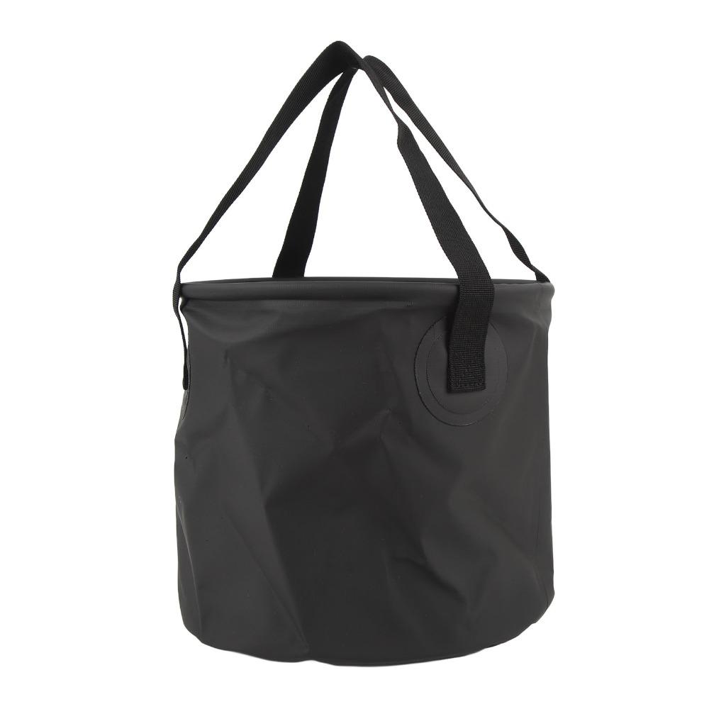 10L Capacity Collapsible Bucket PVC Mesh Fabric Portable Water Container  Camping Use