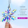 Cross-border Exclusive Snowflake 4 Christmas Tree Pendant 2025 Artificial Crystal Car Hanging