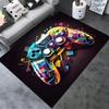 Creative Gaming Rug for Boys Room Decor Gamepad Design Rug Carpet for E-sports Room Bedroom Non-slip Machine Floor Mat Doormat