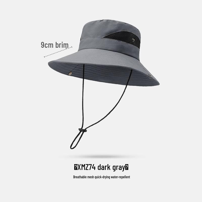 Cappello da Pesca da Uomo ad Asciugatura Rapida con Protezione UV per Esterno