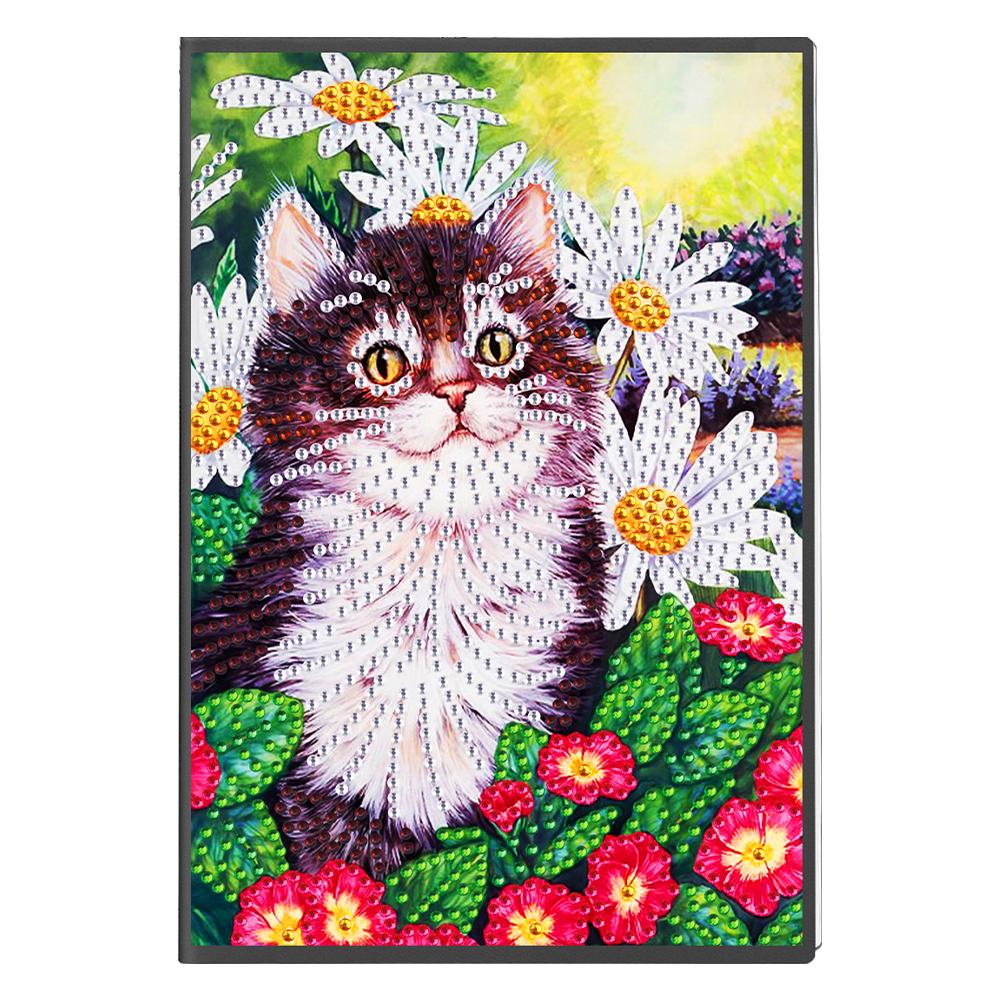 50 Pages A5 Diamond Painting Cover Notebook Cartoon Bee Special Shaped Diamond Art Painting Notebook Kits Festival Birthday Gift
