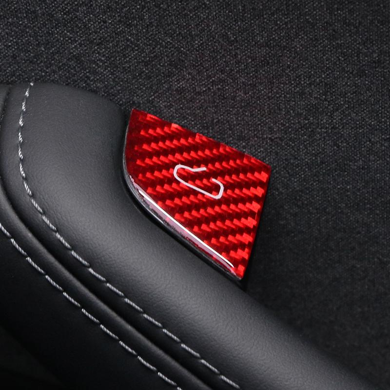 For Tesla Model Y 2019-2026 Juniper Model 3 Highland 2026 Carbon Fiber Car Interior Door Switch Button Trim Stickers Accessories