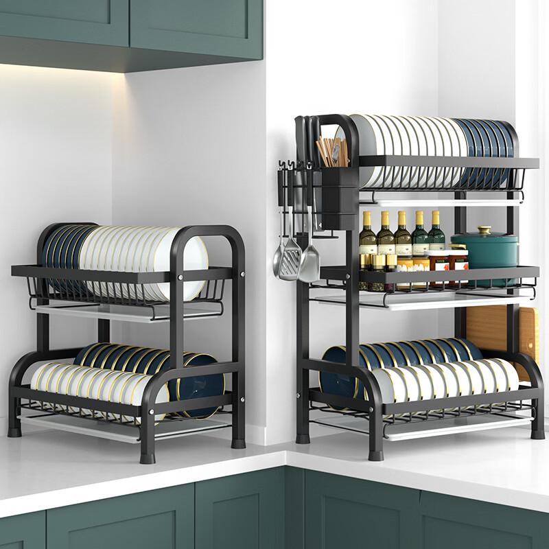 Kitchen Countertop 3-Tier Dish Drying Rack