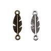 Feather Charm Angle Connectors For Bohemian Style Jewelry Vintage Pendants