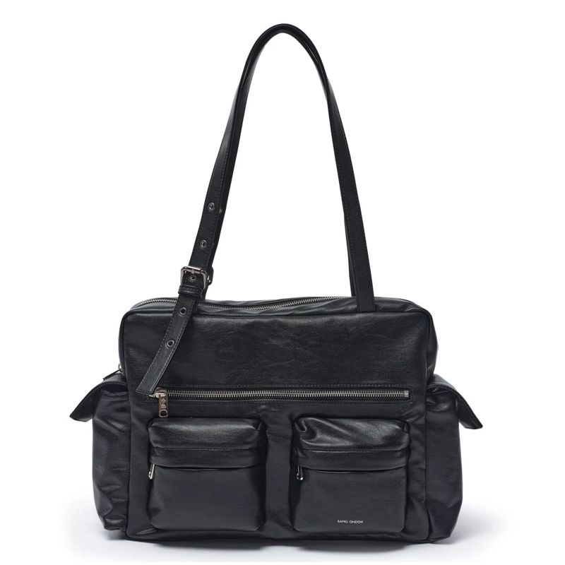 

Samo Ondoh K-style Ретро Мода Большая Вместимость Сумка-сатчел На Плечо Сумка-тоут для Поездок Black (XL)