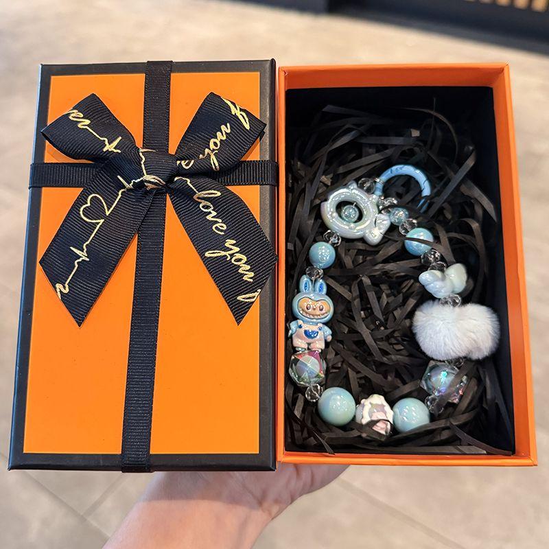 Labu Trendy Mobile Phone Chain DIY Bead String Phone Case Hanging Rope Girlfriend Friend Gift Bag Pendant