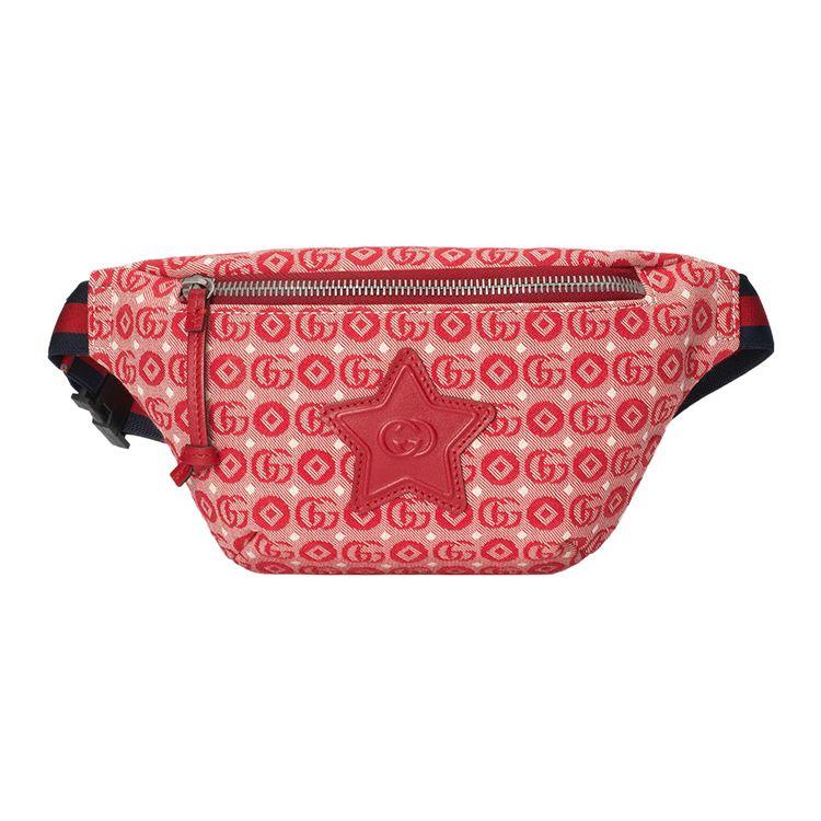 

Gucci GG Star Patch Canvas Belt Bag Red Blue Daily Street Style 502095-FABBD-6479 Basic Set (Bag+Dust Bag)