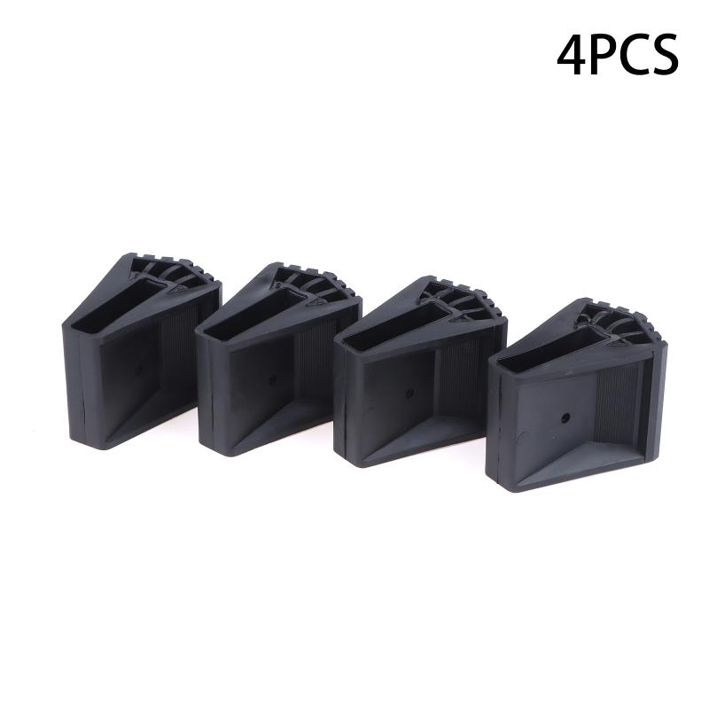 4/8PCS Ladder Non Slip Feet Attic Ladder Leg Protector Trapezoid Pads Furniture Foot Rubber Pads For Accessories Replacement Kit