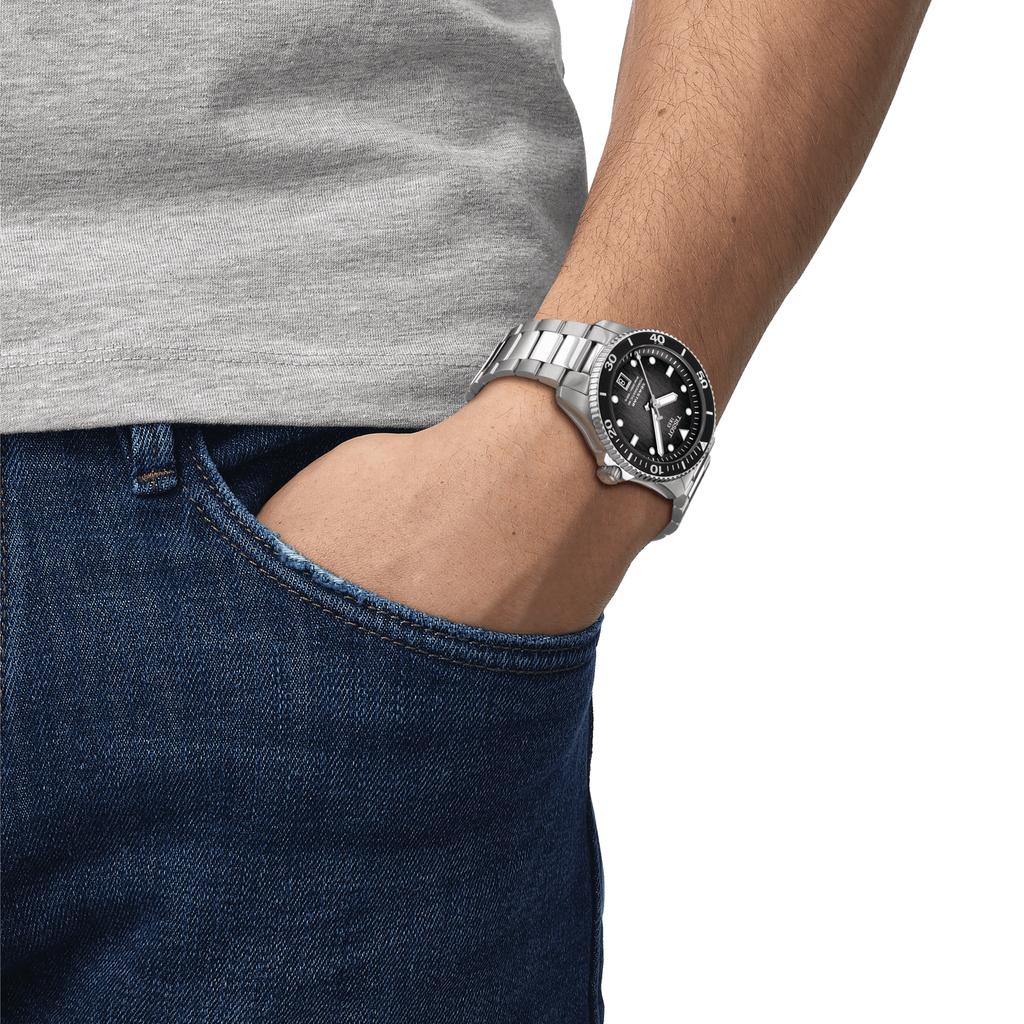Tissot Stainless Steel Gray Dial Men's Fashion Watch T120.807.11.051.00