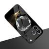 Crystal Clear For Apple Pattern Tempered Glass Phone Case For iPhone 11 12 13 14 15 16 17 Pro Max 17 Air 7 Plus XS X XR Cover