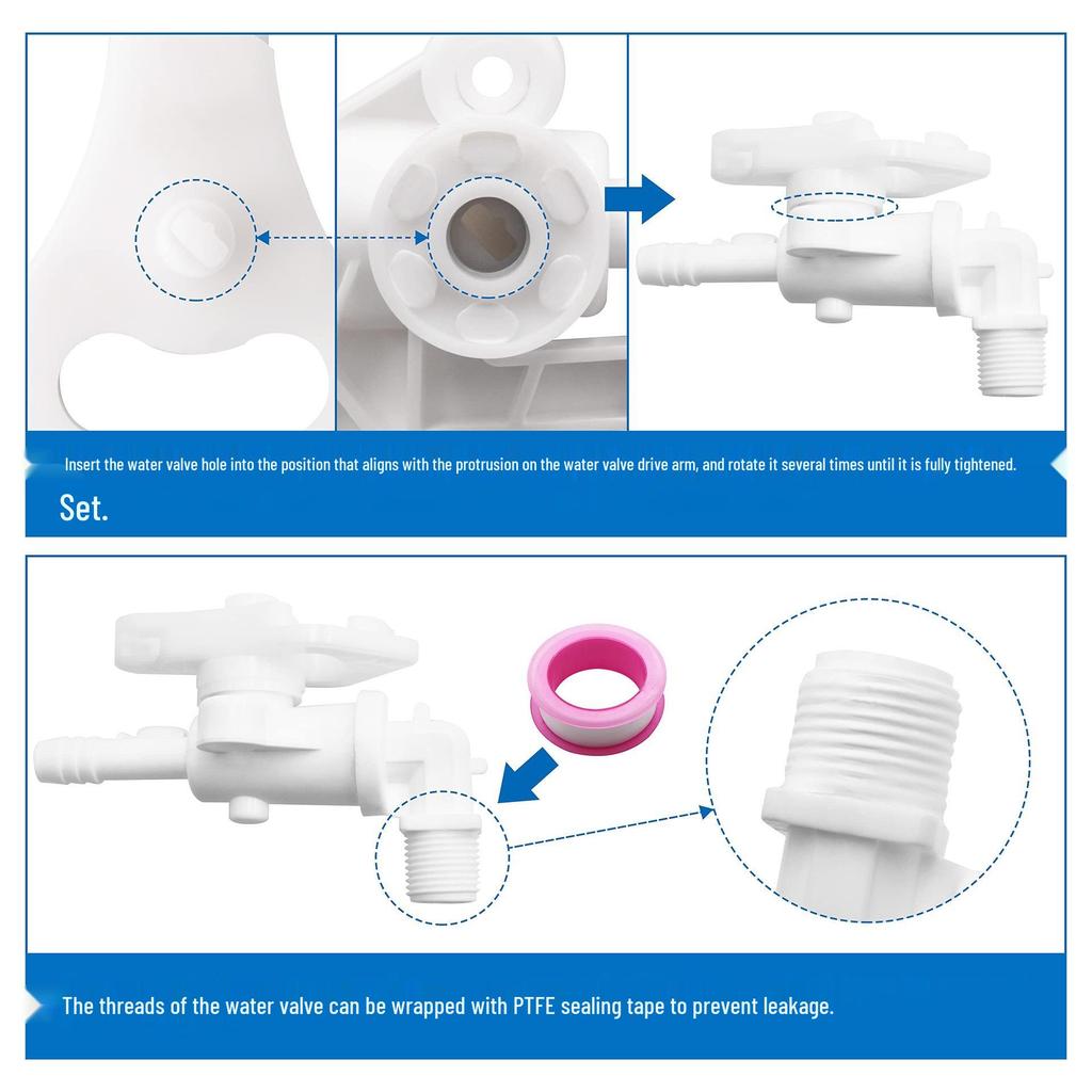 Thetford Aqua-Magic RV/Camper Toilet Water Valve Kit