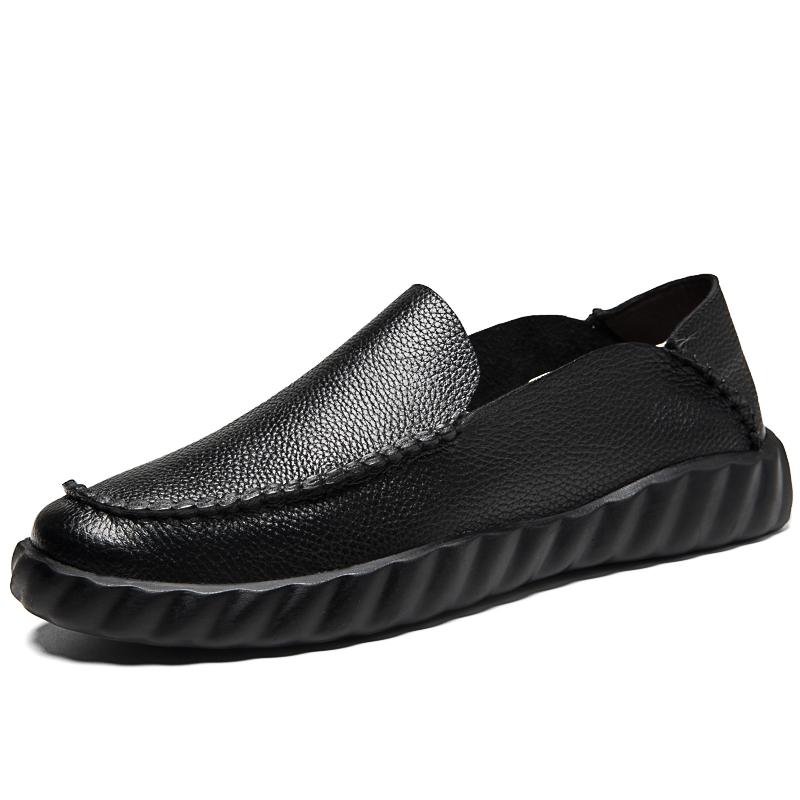 Fashion Classic Business Men's Formal Shoes Soft Soled Comfortable Loafers Summer Breathable Versatile Men's Genuine Leather Shoes