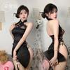 Sex Underwear Retro Straps Cheongsam Perspective Hollowed Out Split Neck Sexy Temptation Free Uniform Set F546