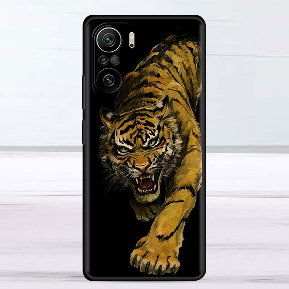 Hülle für Xiaomi Redmi Note 11 9S 10 9 8 7 9A 9C 9i K40 8T 10C 9T K50 Silikon Handyhülle Löwe Wolf