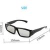 4 Pack Passive Circular Polarized RealD 3D Glasses for Cinema and Passive 3D TVs Projectors, Note: Does Not Work with Active 3D TVs Projectors