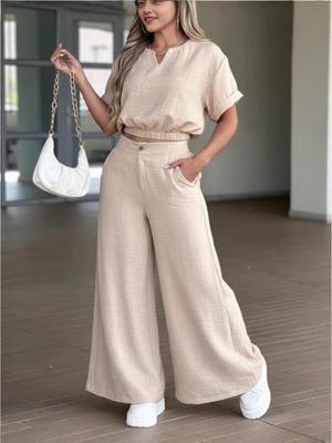 2026 European-American Fashion: Cross-Border Loose Wide-Leg Pants with Pockets for Spring, Summer, and Autumn