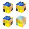 Dichroic Glass X Cube Prism Table Ornament Children Toy for Photography Beam Splitting & Decorative Light Display