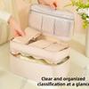 Waterproof Double Layer Bra Underwear Storage Bag Portable Travel Lingerie Organizer Pouch Travel Luggage Clothing Sorting Bag