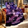 Custom Name Personalized Demon Slayer Print Blanket, Home Decor, Bedroom, Sofa, Camping, Couch, Gifts for Birthday Christmas