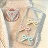 Wind Simple Transparent Drip Phone Case Apple 17 Glitter Bow Iphone 16 Soft Case 15Promax
