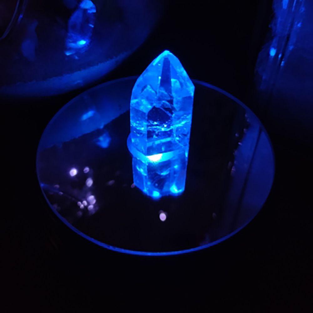 DIY Photography Props Colorful Black LED Ornament Crystal Light Base Luminous Base Display Stand