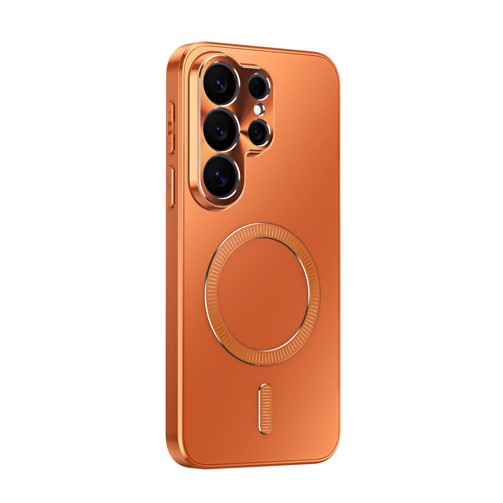 Magnetic Compatible Matte Skin-Feel Hard Case for Samsung S26 Ultra S25 for Magsafe Shockproof Camera Protection Slim fit Cover