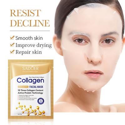 SADOER Collagen Mask 25g Moisturizing Moisturizing Mask Patch Whitening Repair Firming and Brightening Mask