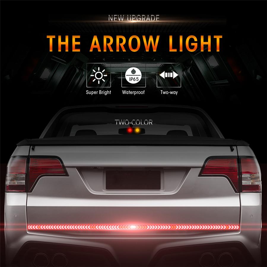 40" Pickup Trucks Tailgate Light Bar LED 2 Colors Turn Signal Brake Driving Lamp