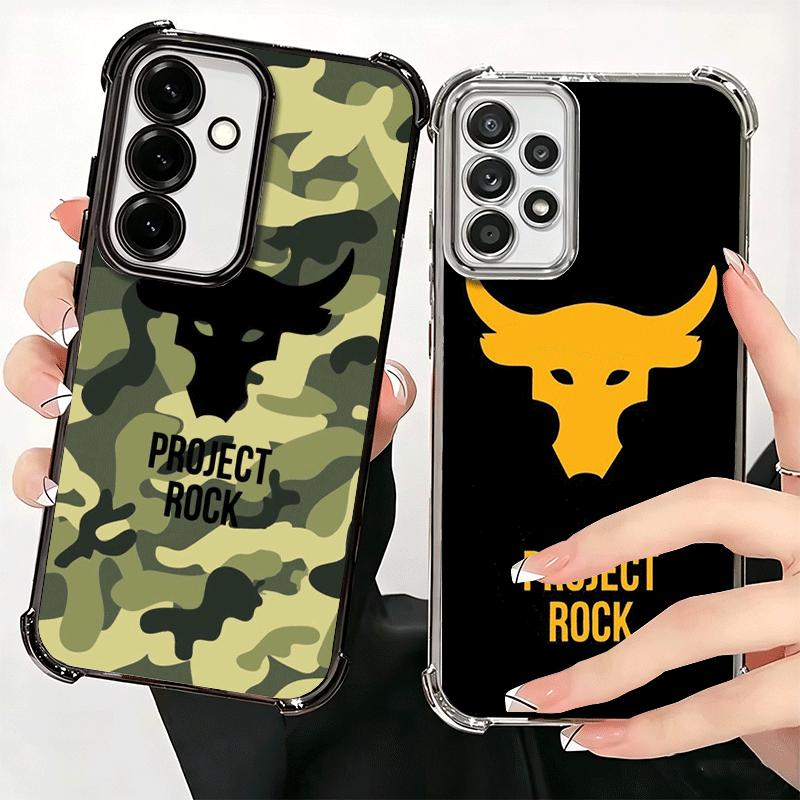 The Rock Dwayne Johnson Plating Phone Case For Samsung A17 A07 A37 A57 A16 A56 A15 A55 A14 A54 A13 A53 A26 A36 A25 A35 A24 A34 A