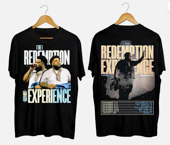 Rod Wave Concert Shirt, Rod Wave Merch the Redemption Experience 2025 T-Shirt. XL
